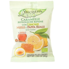 Леденцы Le Specialitа Bio с лимоном, медом и маточным молочком органические 80 г (8004590618425): Вес, г 80