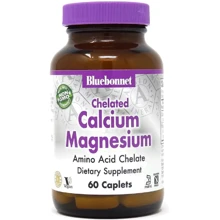 Bluebonnet Nutrition Chelated Calcium Magnesium Хелатний Кальцій та Магній 60 таблеток: Тип Кальций