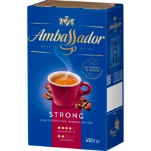 Кофе молотый Ambassador Strong 450 г (8720254065267): Вид напитка кофе молотый