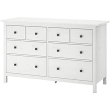 Комод с 8 ящиками ІКЕА HEMNES 160х96 см белая морилка (10239280): undefined undefined