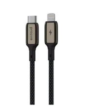 Кабель Proove Cable USB-C to Lightning Dense Metal 27W 1m Black (CCDM27002101): Тип USB-C - Lightning