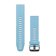 Ремешок Garmin QuickFit 20 Smooth Silicone Band Blue (QF20-SMSB-BLUE): Цвет голубой