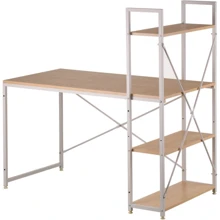 Стол со стеллажом Special4You Cross Beige 120x60x121 см (E6224): Тип Письменный