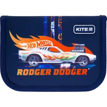 Пенал без наполнения Kite Education Hot Wheels HW21-621, 1 отделение, 1 отворот: Год выпуска коллекции 2021