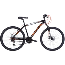 Велосипед Discovery RIDER DD 2021 26" черно-оранжевый (OPS-DIS-26-423): Материал рамы Сталь