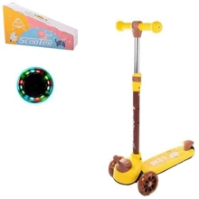 Самокат трехколесный Scooter желтый (SC21011): Количество колес 3