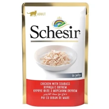 Влажный корм Schesir Chicken Seabass в желе 85 г (56743): Тип Влажный корм