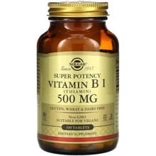 Solgar Vitamin B1 Вітамін B1 тіамін 500 мг 100 таблеток: Тип Витамин B