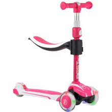 Самокат Best Scooter бело-розовый (JS-41008): Количество колес 3