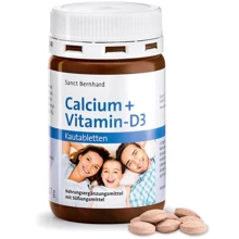 Sanct Bernhard Calcium + Vitamin-D3 Кальцій 160 mg + вітамін Д3, 150 таблеток для розсмоктування: Тип кальцій