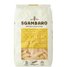 Макаронні вироби Sgambaro Penne Rigate 500 г (8009385331916): Вага нетто 500 г