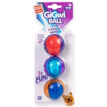 Игрушка для собак Три мяча с пищалкой GiGwi Ball резина 5 см (2323): Производитель GiGwi