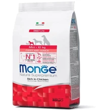 Сухой корм Monge Mini Puppy & Junior для щенков мелких пород курица с рисом 0.8 кг (70004107): Тип Сухой корм