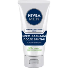 Nivea Men Крем-бальзам после бритья успокаивающий для чувствительной кожи без содержания спирта 75 ml: Объем, мл 75