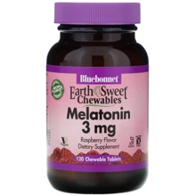 Bluebonnet Nutrition EarthSweet Melatonin 3 mg Мелатонин 3 мг Малиновый Вкус 120 жевательных таблеток: Форма выпуска Таблетки жевательные