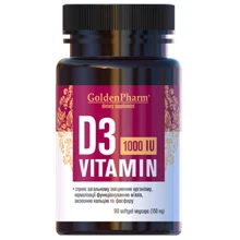 Голден-Фарм Vitamin D3 Витамин Д3 1000 МЕ 150 мг 90 капсул: Тип Витамин D