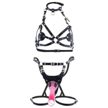 Збруя зі страпоном LOCKINK SEVANDA Queen Sheba Set with Pink Dildo: Виробник LOCKINK