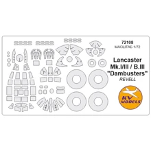 Маска KV Models для модели самолета Lancaster Mk.I/III / B.III "Dambusters" (Revell) KVM72108: Производитель KV Models