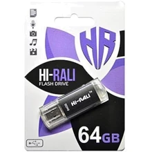 USB-флешка Hi-Rali 64GB Rocket Series Black USB 2.0 (HI-64GBVCBK): Стандарт USB USB 2.0