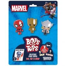 Набор коллекционных фигурок-топеров Sambro Bop n Tops – Марвел 5 фигурок (MAR-3562-KV-FO): Тип Персонаж мультфильма, фильма