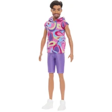 Кукла Barbie Кен Модник в винтажном худи с коротким рукавом (HRH26): Возраст от 3 лет