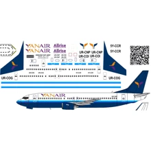 Декаль BSmodelle для самолета Боинг 737-400 YanAir (BSM144389): Производитель BSmodelle