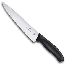 Кухонный нож Victorinox SwissClassic Carving 19см черный в блистере (6.8003.19B): Лезвие Нержавеющая сталь