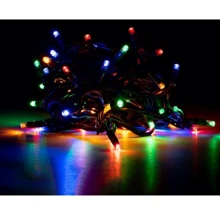 Электрогирлянда Novogod'ko уличная, 65 LED, IP65, многоцветная, зеленый провод, 12,25м, ка (801191): Тип Бахрома