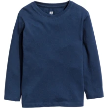 Лонгслів H & M в1990195 134-140 см темно-синій: Тип Лонгсліви