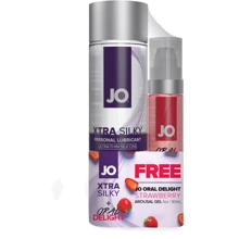 Набор лубрикантов System JO GWP: Xtra Silky Silicone 120 мл + Oral Delight Strawberry 30 мл: Для кого Унисекс