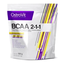 Аминокислота для спорта OstroVit BCAA 2-1-1 500 g /50 servings/ Pure: Вкус Без вкуса