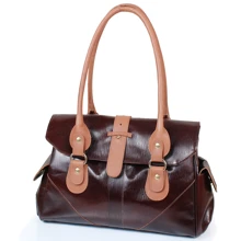 Жіноча сумка саквояж Laskara коричнева (LK-DD233-choco-cognac): Стать жіночий