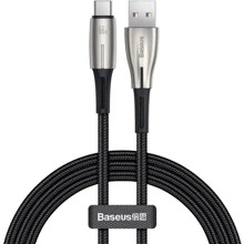 Кабель Baseus USB Cable to USB-C Water Drop-Shaped Lamp PD 66W 2m Black (CATSD-N01): Тип USB Cable - USB-C