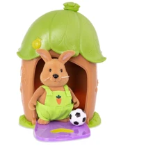 Игровой набор Li'l Woodzeez Домик с сюрпризом (зеленая крыша, 1 фигурка кролика, 1 аксессуар) (WZ6604Z): Производитель Li`l Woodzeez