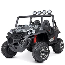 Детский двухместный электромобиль Джип Bambi Racer, серый камуфляж (M 3454(2)EBLRS-18): Вид джип