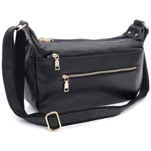 Женская сумка через плечо Keizer черная (K11199bl-black): Пол Женский