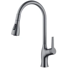 Смеситель для кухни Lefton Copper Kitchen Pull-Down Faucet with 3 Water Outlet Modes-KF2203 Grey: Назначение Для кухни
