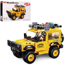 Конструктор SLUBAN M38-B0815 джип, 15,9см, фігурка, 288дет, 38,5-24-7см: Виробник Sluban