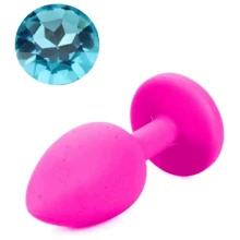 Силиконовая анальная пробка с кристаллом Silicon Pink 11 ( размер S ), SKN-SIL-PINK 11: Для кого Унисекс