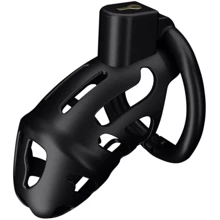 Клітка для пеніса LOCKINK SEVANDA Plastic Penis Chastity Cage, чорна, 3 кільця різних розмірів: Виробник LOCKINK