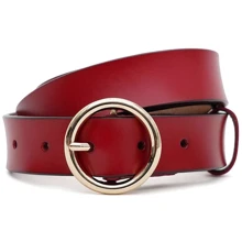 Ремінь жіночий Borsa Leather червоний (CV1ZK-037r-red): Стать Женский