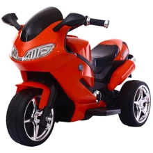 Трёхколёсный мотоцикл Kidsauto Moto S c пультом и EVA колесами красный: Вид мотоцикл