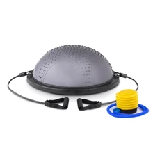 Степ платформа и балансировочная платформа Hop-Sport Bosu серая (HS-MB058B): Вид Балансировочная полусфера