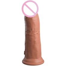 Фаллоимитатор Pipedream King Cock Elite 8" Vibrating Silicone Dual Density Cock Tan (PD577822): Назначение Вагинальные