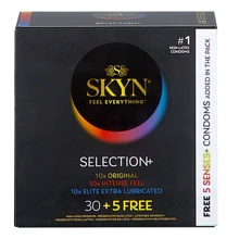 Набір презервативів SKYN Selection+ 35 шт: Тип Без латексу