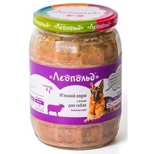Влажный корм Леопольд Мясной для собак с ягнёнком 720 г (4820185491594): Тип Влажный корм