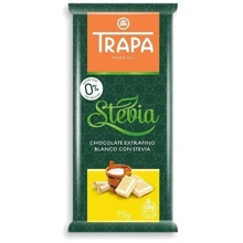 Шоколад Trapa Stevia білий 75 г (DL17569): Вага, г 75