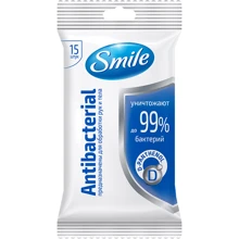 Серветки вологі Smile антибактеріальна з Д-пантенолом 15 шт.: Класифікація Мас-маркет
