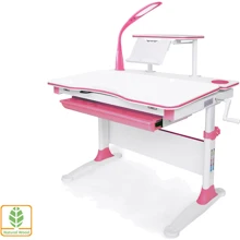Стол Evo-kids Diego с полкой и лампой (Evo-30 PN+полка+Led): Тип Парта