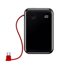 Внешний аккумулятор Baseus Power Bank 10000mAh Mini S Digital Display 3A with USB-C Cable Black (PPXF-A01): Количество USB 3